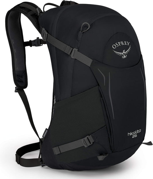 Hikelite 26L Unisex Hiking Backpack, Black